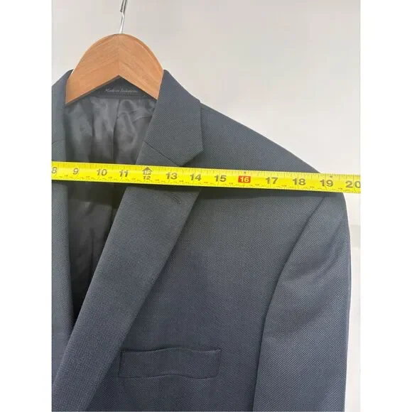 Lauren Ralph Lauren Sport Coat Suit Jacket Blazer Navy Blue Size 46R Double Vent